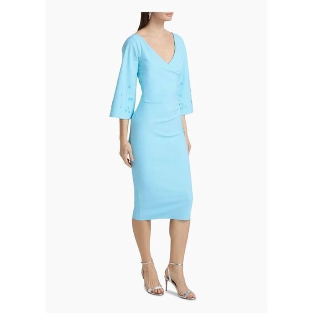 Chiara Boni La Petite Robe Womens Masami Gathered Jersey Dress Passion Sz 8